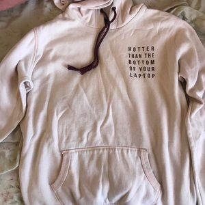 Pink graphic hoodie